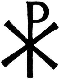 Chi Rho symbol - try to view it with 3 dimensional eyes